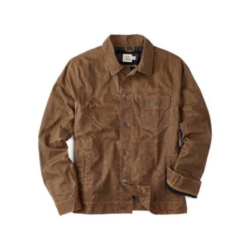 Flint and Tinder Flannel-Lined Waxed Trucker‎ Jacket Havana 4XL New With Tags